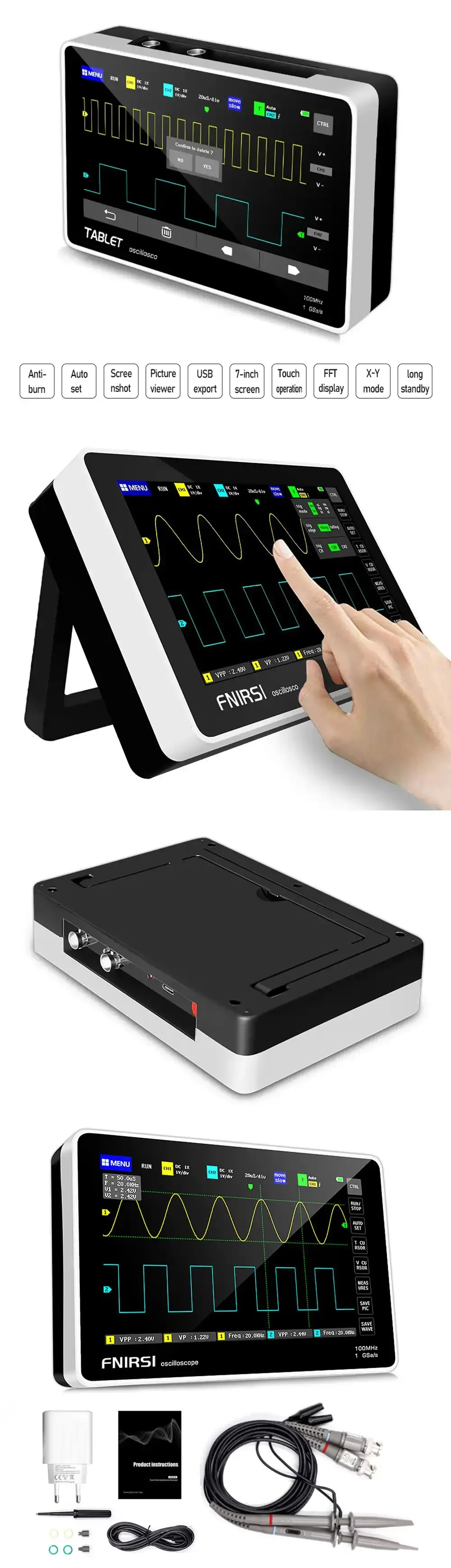 Fnirsi 1013D digital oscilloscope image 2